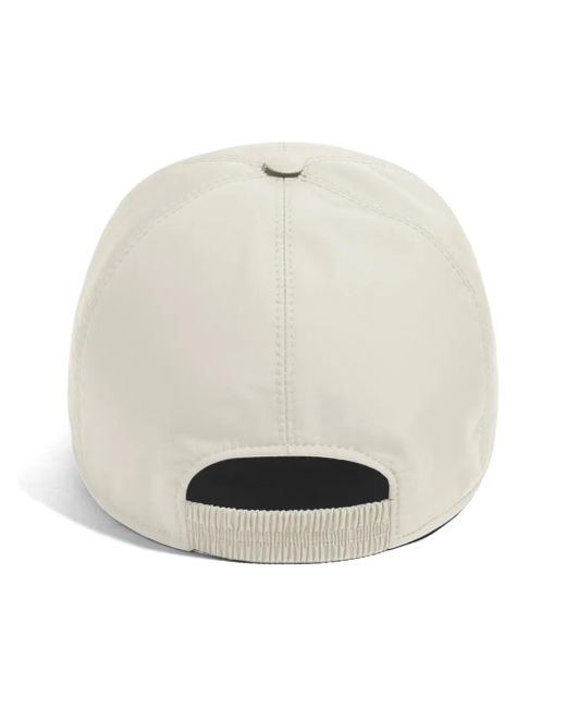 Zegna White Embroidered Baseball Cap for men