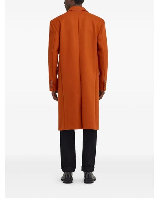 Roberto Cavalli Red Notch-Lapels Coat for men