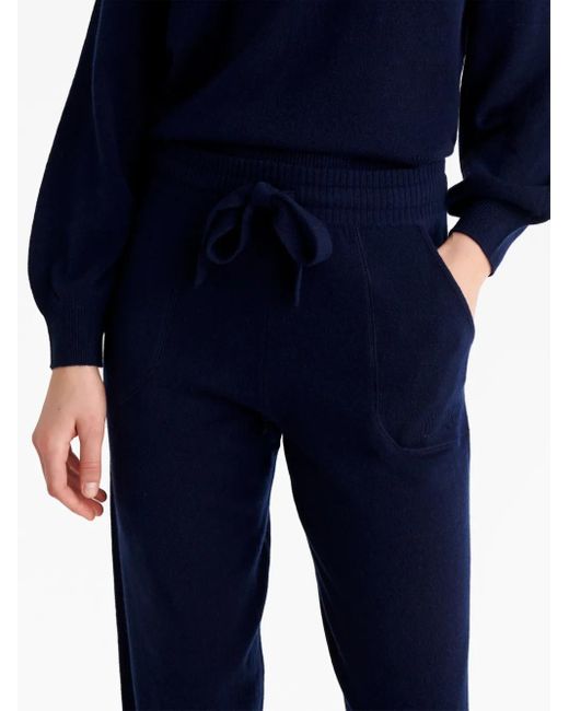 Eres Blue Elasticated-Waistband Track Pants