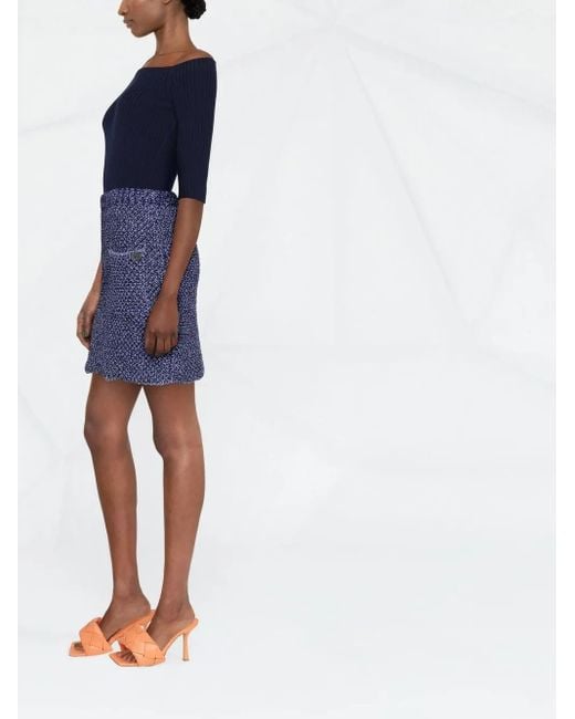 Ferragamo Blue Denim Skirt