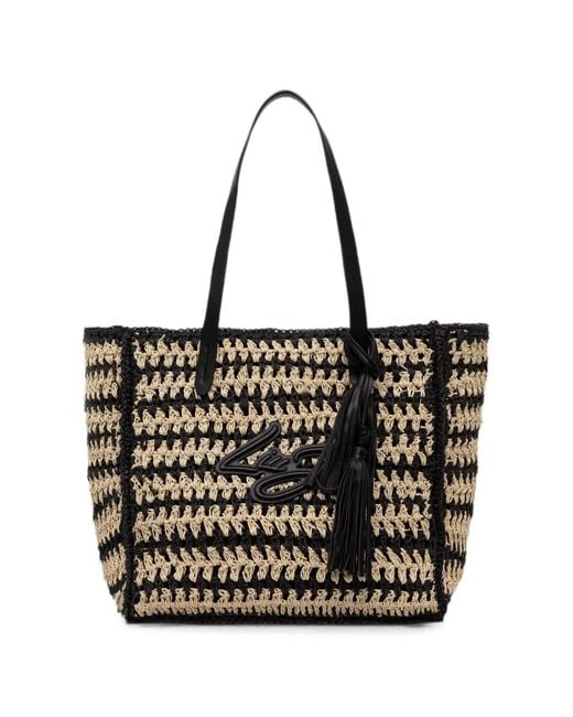 Liu Jo Black Medium Quilted Tote Bag