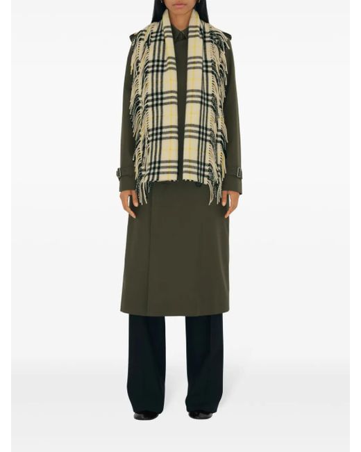 Sciarpa Happy A Quadri di Burberry in Green