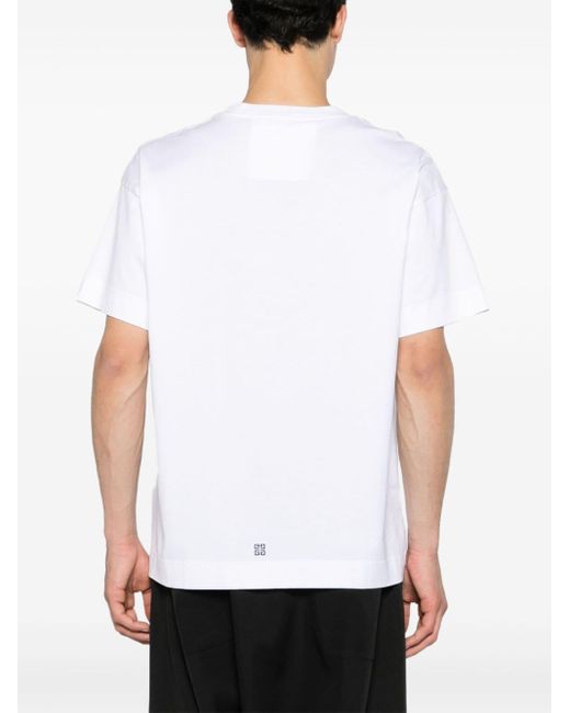 メンズ Givenchy Logo-print Cotton T-shirt White