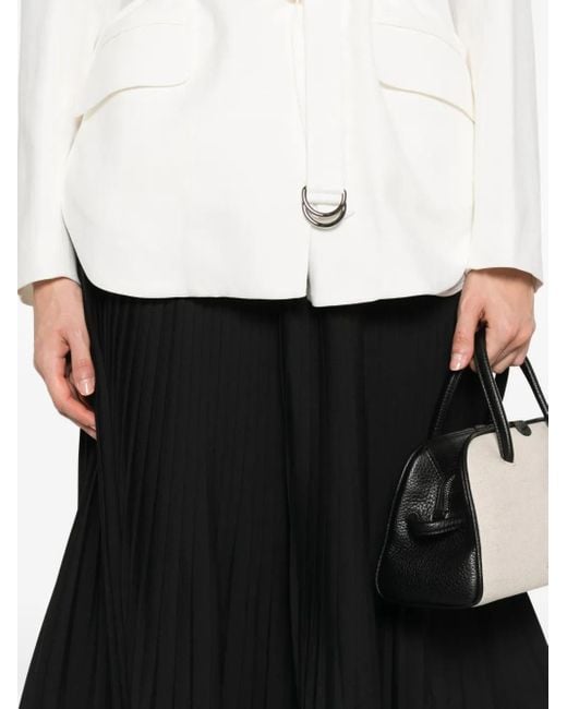 P.A.R.O.S.H. Black Pleated Skirt