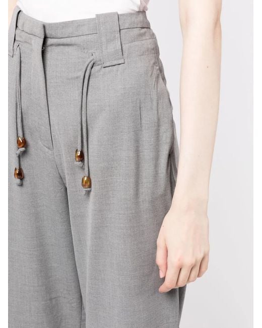 Ganni Gray 'Drapey' Pants