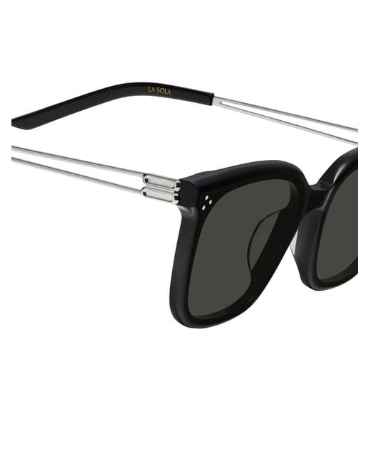 Gentle Monster Black La Sola 01 Square Sunglasses
