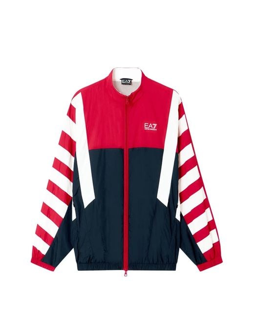 EA7 Red Summer Block Jacket for men