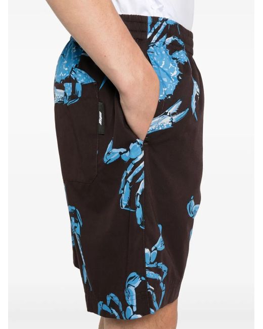 Bermudas Con Estampado Gráfico MSGM de hombre de color Blue