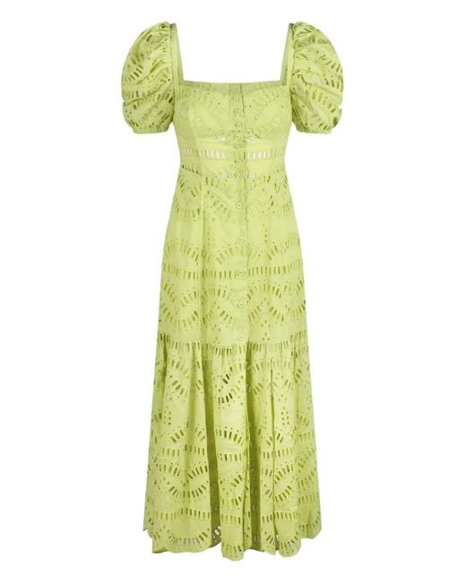 Charo Ruiz Green Short Sleeve Dress