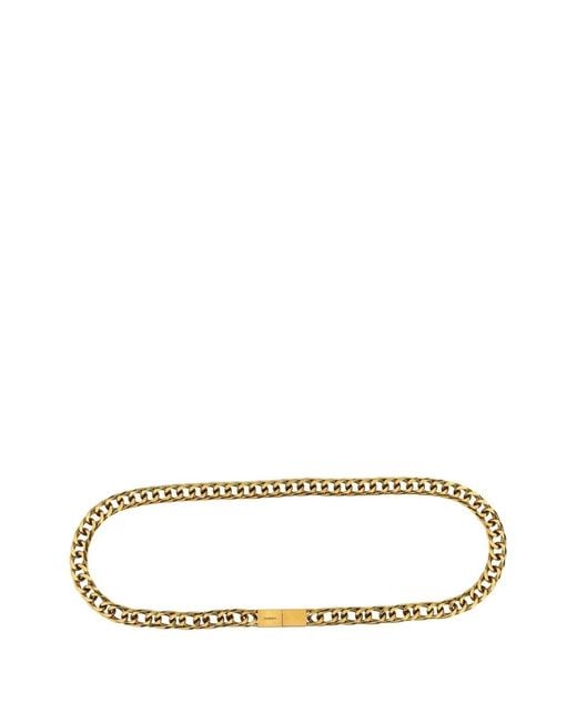 Saint Laurent Metallic Chain Belt