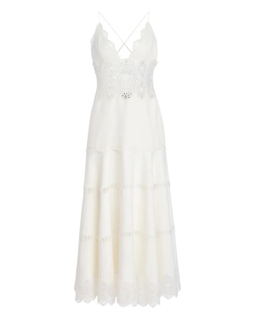 Abito Lungo Leilani di retroféte in White