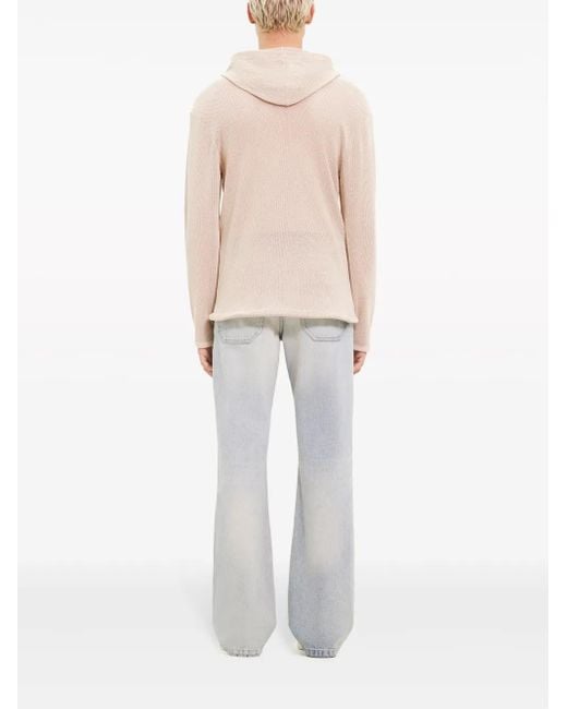 Courreges Natural Mesh-Pullover Mit Logo-Patch