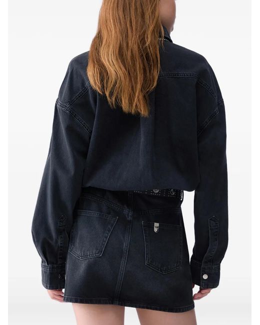 Liu Jo Blue Short Denim Dress With Belt