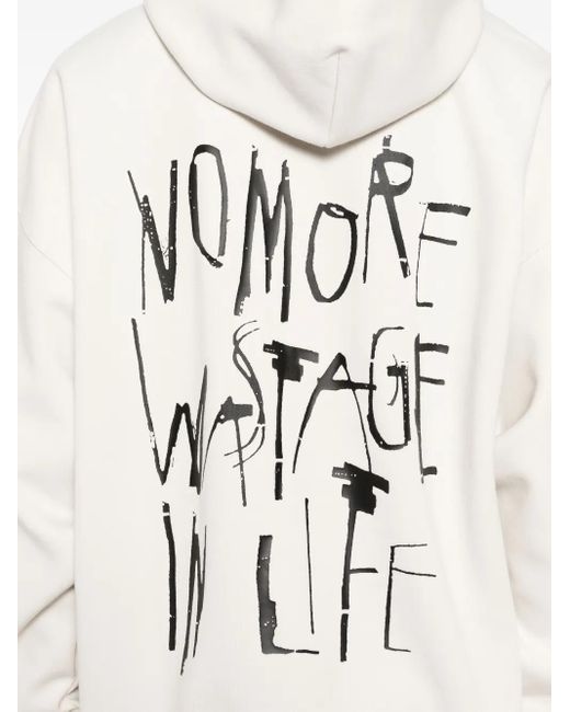 Sudadera con capucha y media cremallera Izzue de hombre de color White