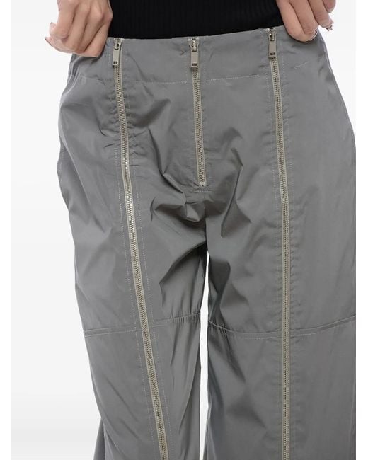 Jil Sander Gray Zip-Detail Trousers