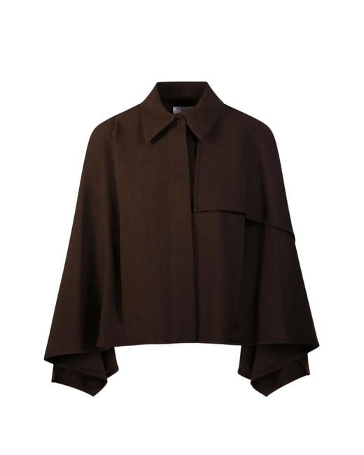 OSCAR THE COLLECTION Brown Yavi Asymmetric Top
