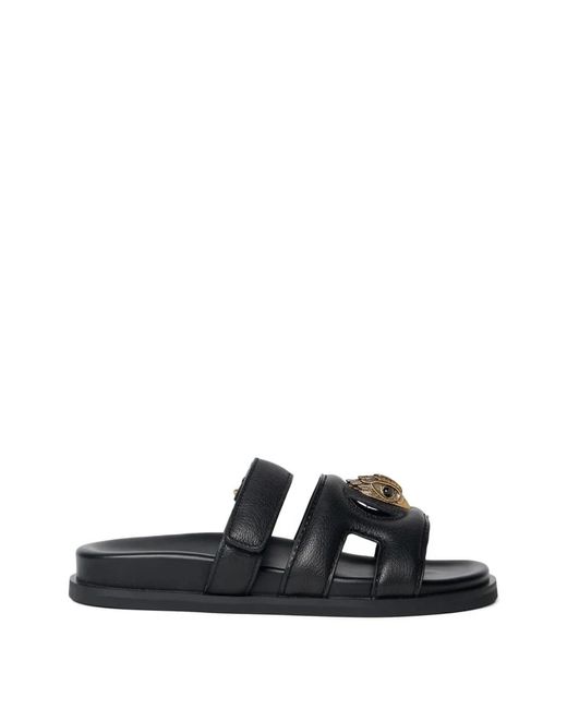 Kurt Geiger Black London Meena Eagle Slide Sandals