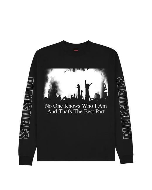 Pleasures Black Incognito Long-Sleeve T-Shirt for men