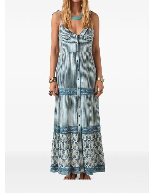 MAISON HOTEL Blue Cristina Maxi Dress