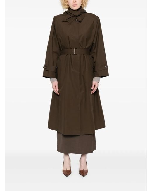 Magda Butrym Brown Belted-Buttoned Coat