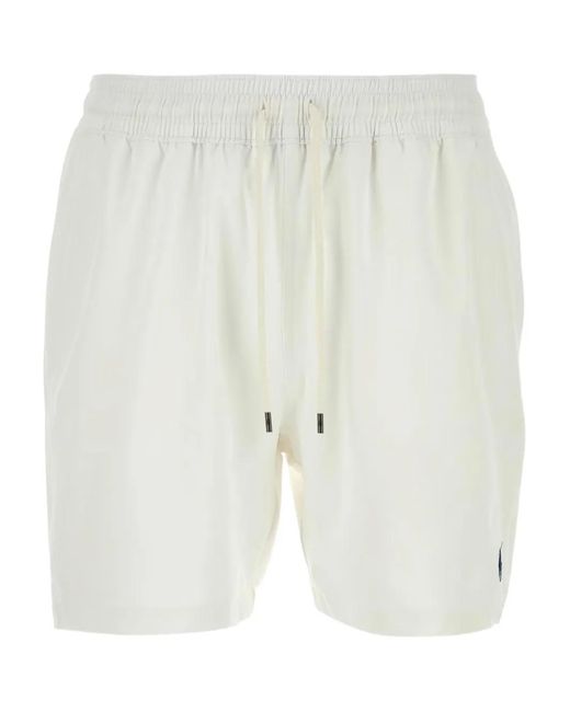 Polo Ralph Lauren White Swimwear Trunk Traveler for men