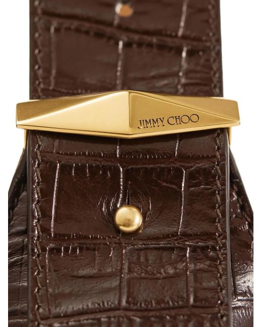 Jimmy Choo Brown Diamond Hobo S Shoulder Bag