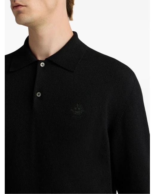 Bally Black Long-Sleeves Polo Shirt for men