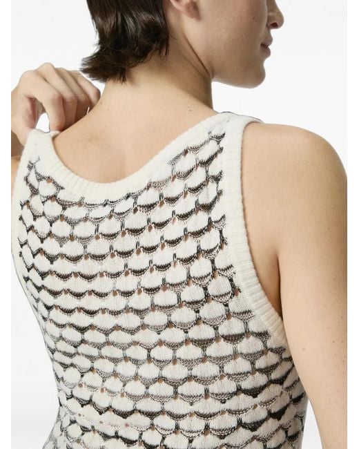 Missoni White Openwork Top