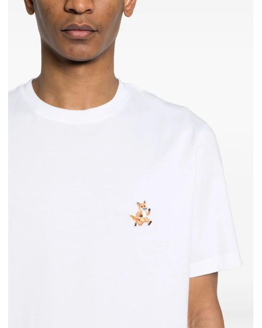 メンズ Maison Kitsuné Speedy Fox Tシャツ White