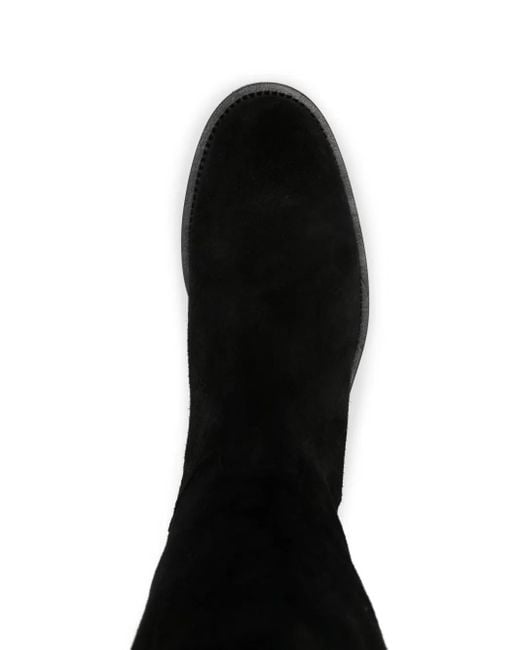 Roberto Festa Black Leather Over-The-Knee Boots