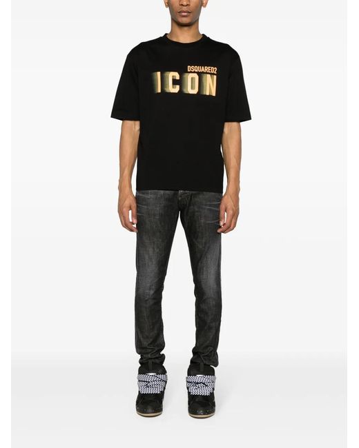 DSquared² Gray Slim-Leg Jeans for men