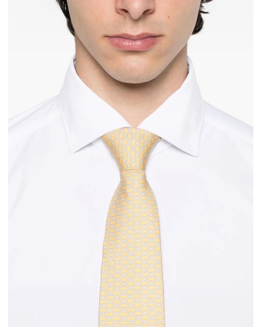 Barba Napoli Button-Up Overhemd in het White voor heren
