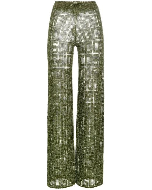 Pantalon À Logo Imprimé Gcds en coloris Green