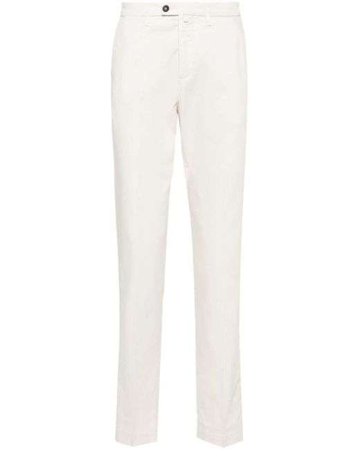 Pantalon chino à coupe fuselée Corneliani pour homme en coloris White
