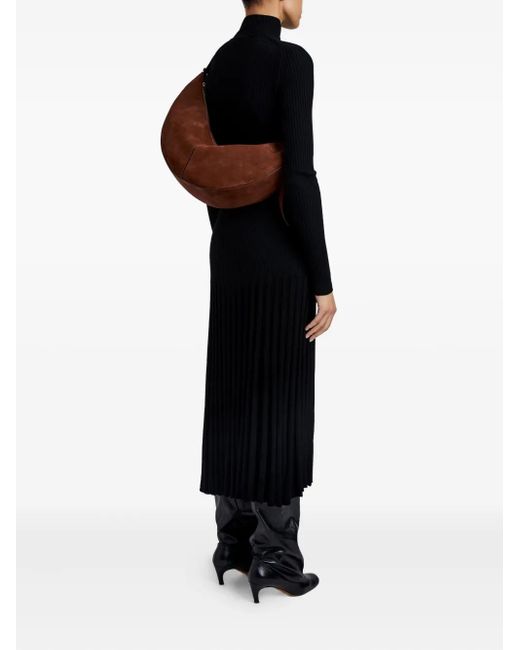 Proenza Schouler Brown Slide Suede Shoulder Bag
