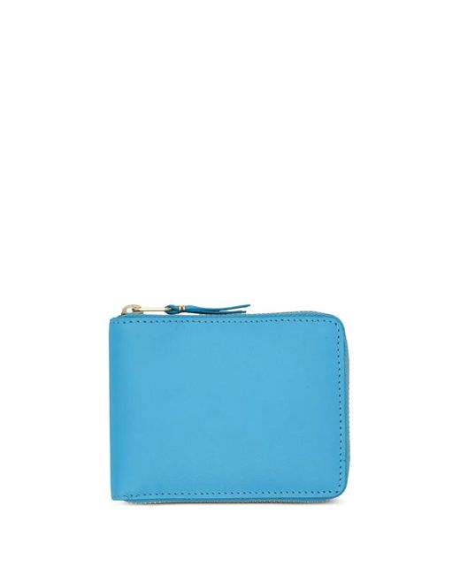 Comme des Garçons Blue Small Leather Wallet
