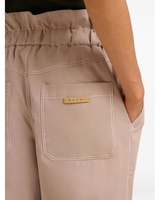 Marni Natural Gabardine Trousers