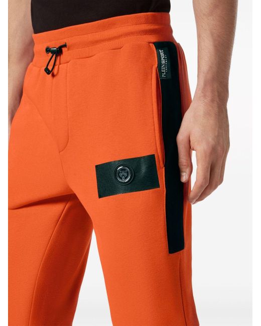 Pantalon de jogging à logo appliqué Philipp Plein pour homme en coloris Orange