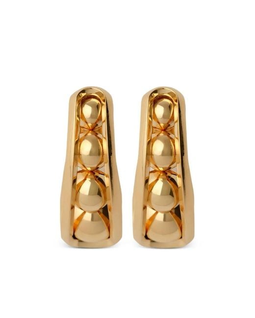 Burberry Metallic Armour Sphere Earrings