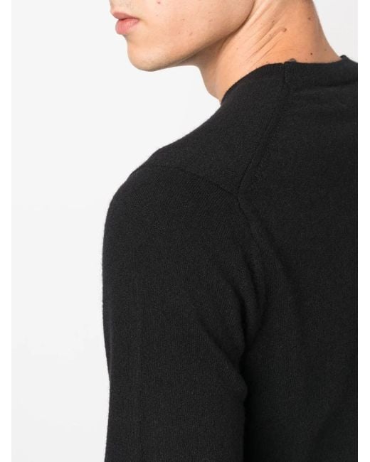 Comme des Garçons Black Crew Neck Long-Sleeve Sweater for men