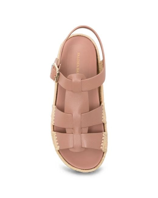 Paloma Barceló Pink Yuka Buckle-Fastening Sandals