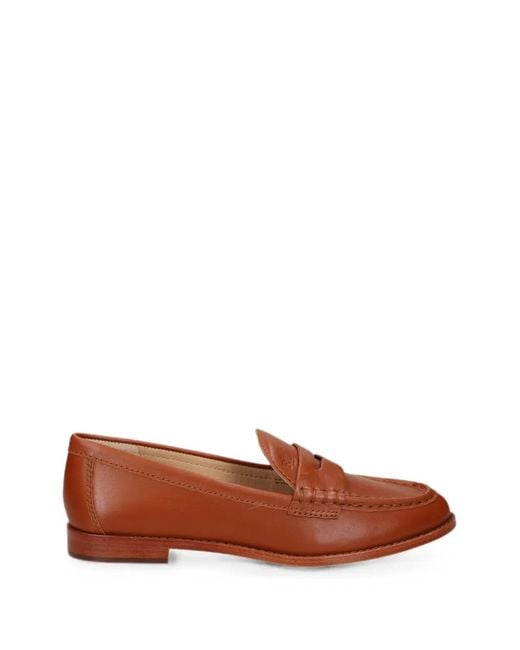 Ralph Lauren Brown Leather Penny Loafers