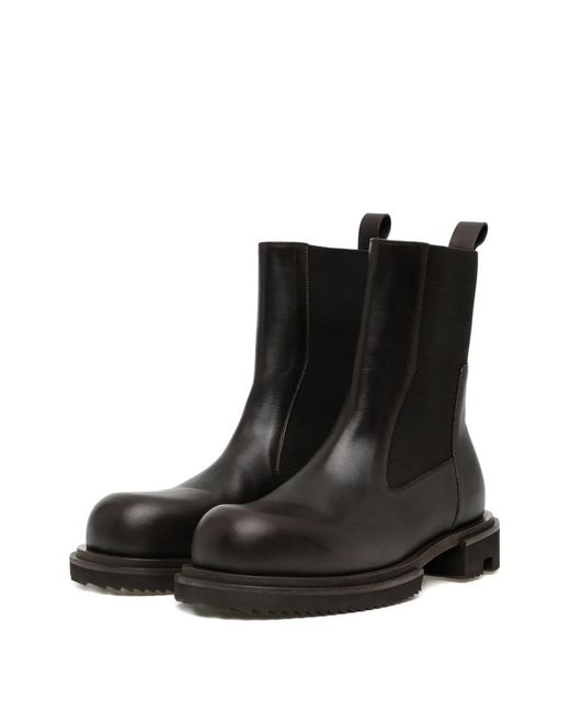 Rick Owens Black Beatle Gabe Chelsea Boots for men