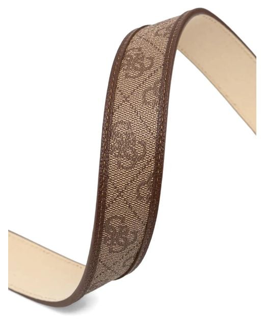 Guess Natural Karnilla 4G Logo-Buckle Belt