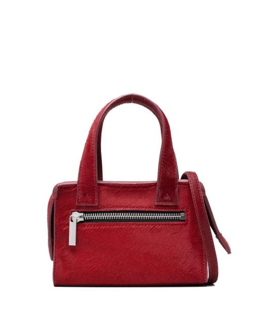 SAPIO Red Mini Zip-Pocket Tote Bag