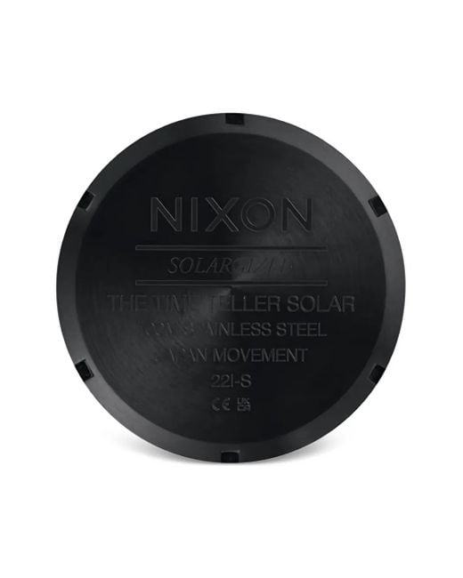 Nixon Black Time Teller Solar 40Mm