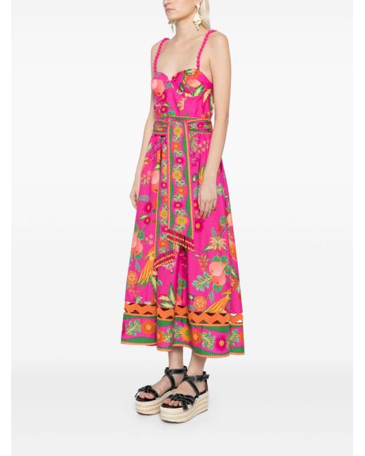 white christmas dresses Provence Bloom Tiered Midi Dress Floral Pink– Selfie Leslie