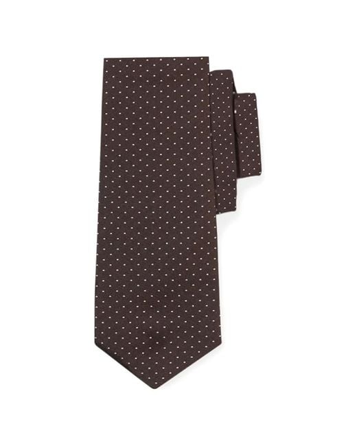 Brooks Brothers Brown Cravate En Soie À Pois for men