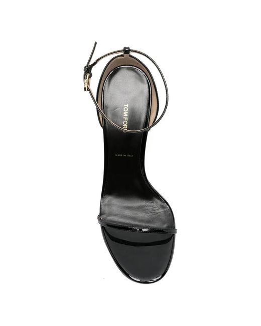 Tom Ford White Ankle Strap Sandals