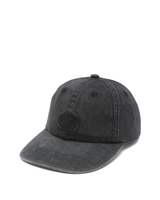 Deus Ex Machina Black Logo-Patch Baseball Cap for men
